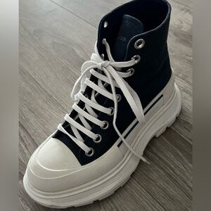 Alexander McQueen Denim Tread Slick High-Tops